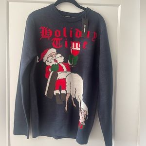 DIESEL BRAND holiday Santa sweater (M)